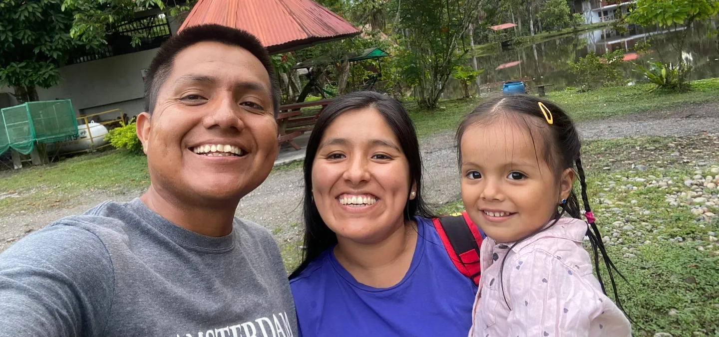 Pablo Torres met zijn gezin